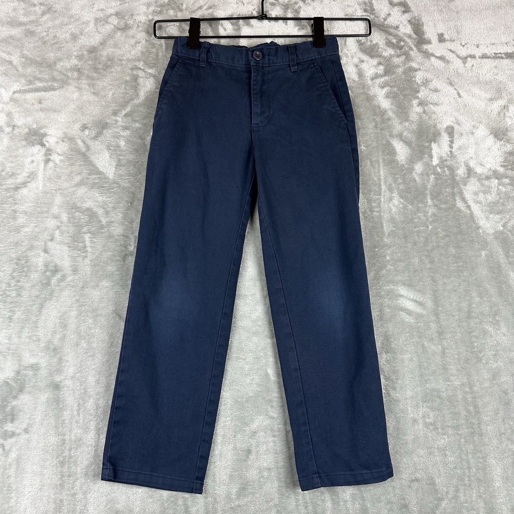 IZOD Pants Boys 6 Blue Flat Front Straight